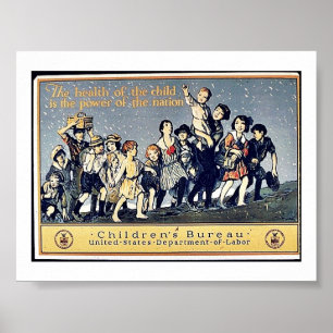 Poster La santé de l'enfant est la puissance de la nation
