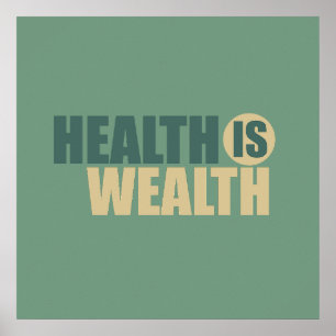 Poster La santé est la richesse