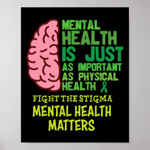 Poster La Santé Mentale Est Tout Aussi Importante Que Les
