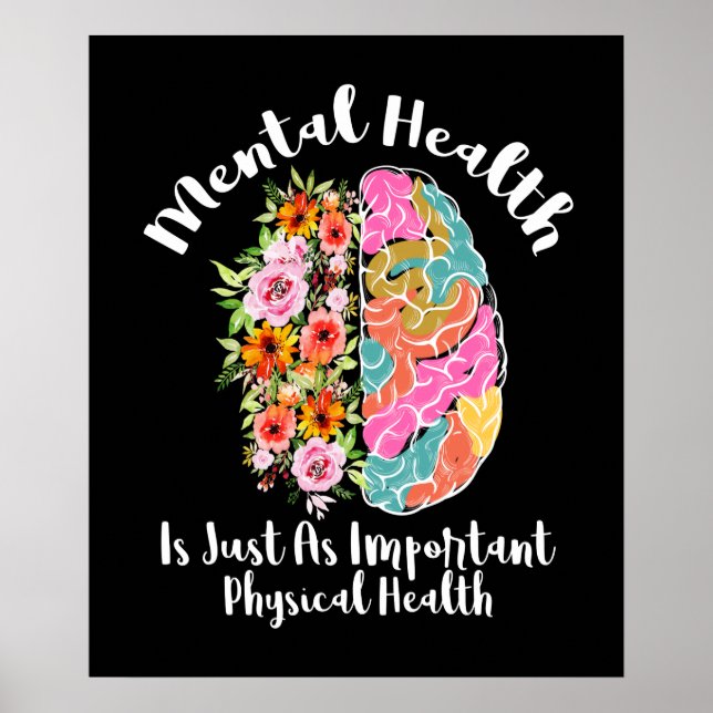 Poster La Santé Mentale Est Tout Comme La Santé Physique  (Devant)