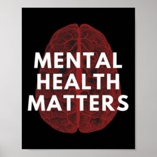 Poster La Santé Mentale, Les Questions De Sensibilisation