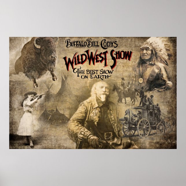POSTER LA SAUVAGE À L'OUEST DE BUFFALO BILL CODY (Devant)