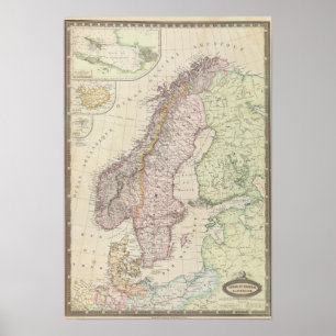 Poster La Scandinavie, Suède