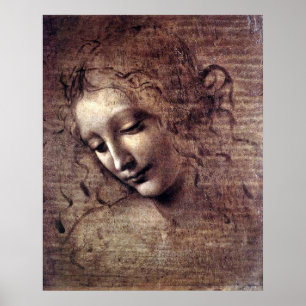 Poster La Scapigliata - da Vinci - c1508