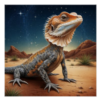 La scène sauvage de Lizard à cou cassé