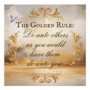 Poster La Scène Serene de l'affiche de la règle d'or