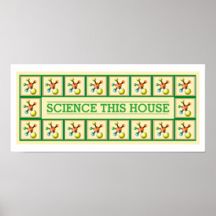 Poster La Science bénissent ce décor inspiré drôle de
