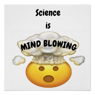 Poster La science, c'est l'esprit souffler Emoji 2