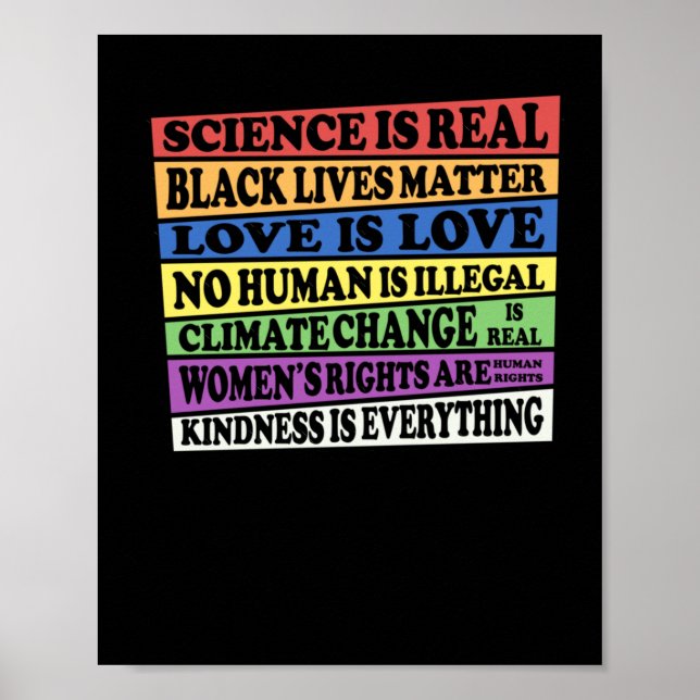 Poster La science est réelle - Vies noires - L'amour est  (Devant)