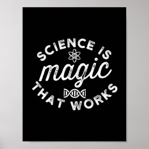 POSTER LA SCIENCE EST UNE MAGIE QUI FONCTIONNE