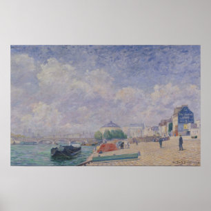 Poster La Seine à Bercy, 1885