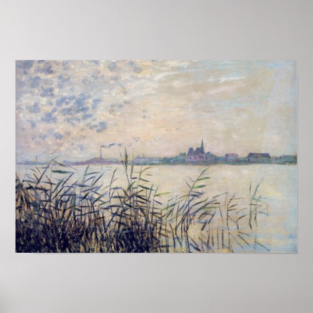 Poster La Seine près d'Argenteuil - Claude Monet (Devant)