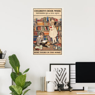 Poster La Semaine du livre pour enfants par Jessie Willco