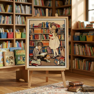 Poster La Semaine du livre pour enfants par Jessie Willco