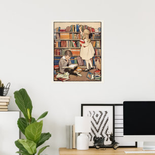 Poster La Semaine du livre pour enfants par Jessie Willco