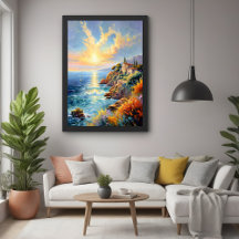La sérénité au coucher du soleil par l'impressionn