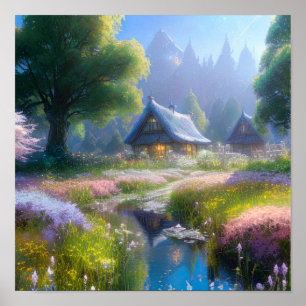 Poster La sérénité au milieu de la nature