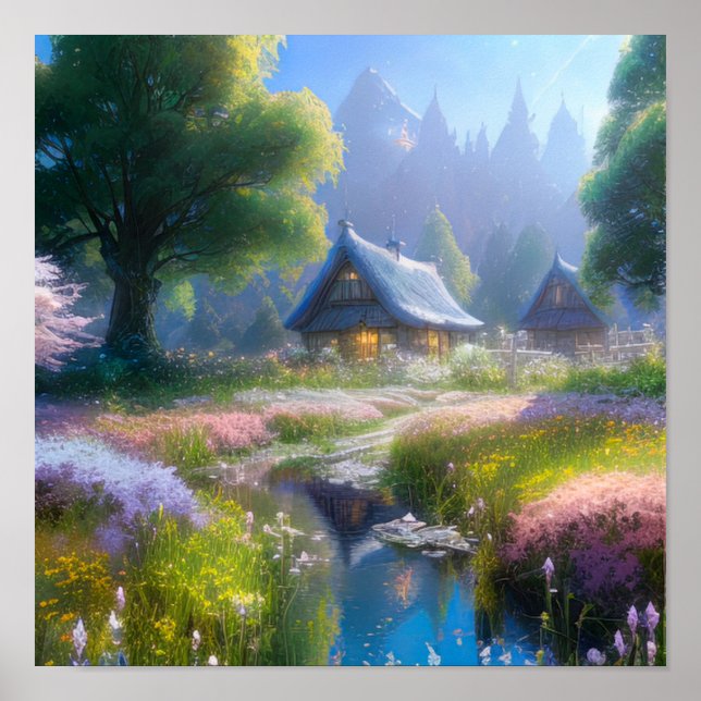 Poster La sérénité au milieu de la nature (Devant)