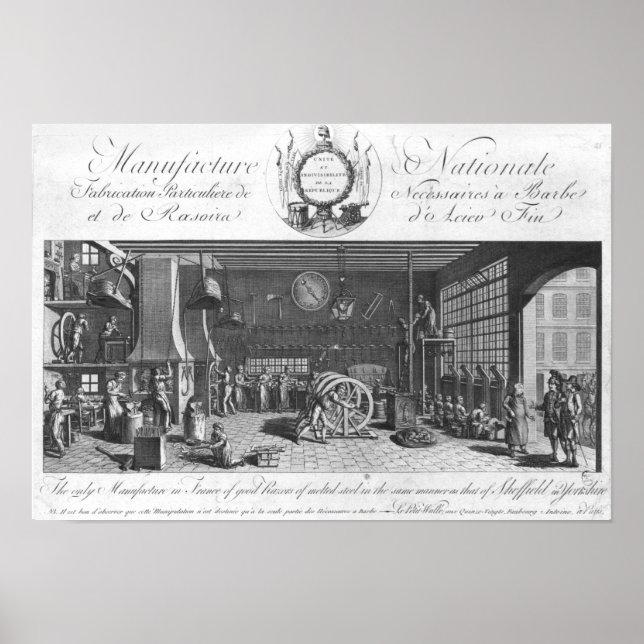 Poster La seule fabrication en France de bons rasoirs (Devant)