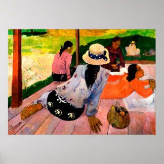 Poster La Sieste de Paul Gauguin