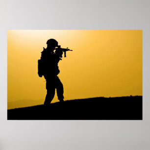 Poster La silhouette du soldat