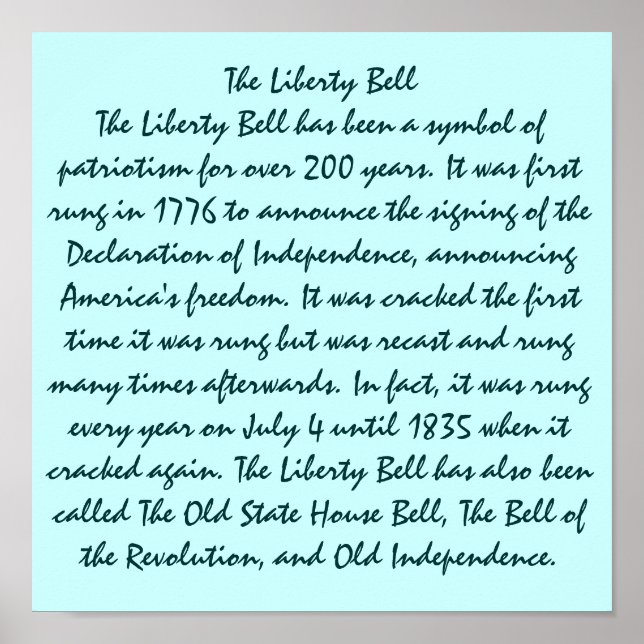 Poster La sonnette de liberté (Devant)