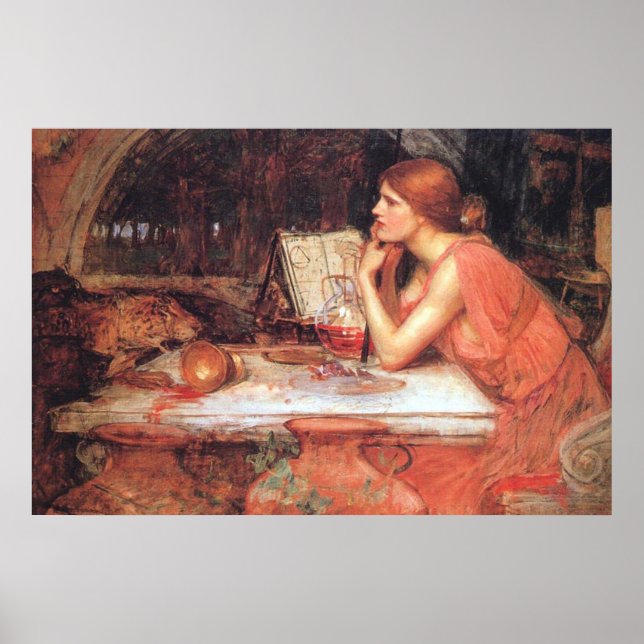 Poster La Sorcière par John William Waterhouse - 1913 (Devant)