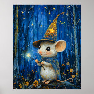 Poster La Souris Magique Enchantée Art Fantastique