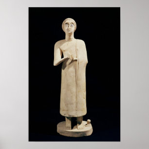 Poster La statue de la grande déesse, de indiquent Asmar