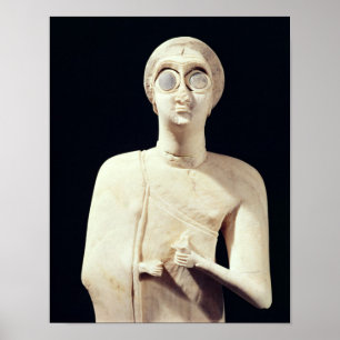 Poster La statue de la grande déesse, de indiquent Asmar