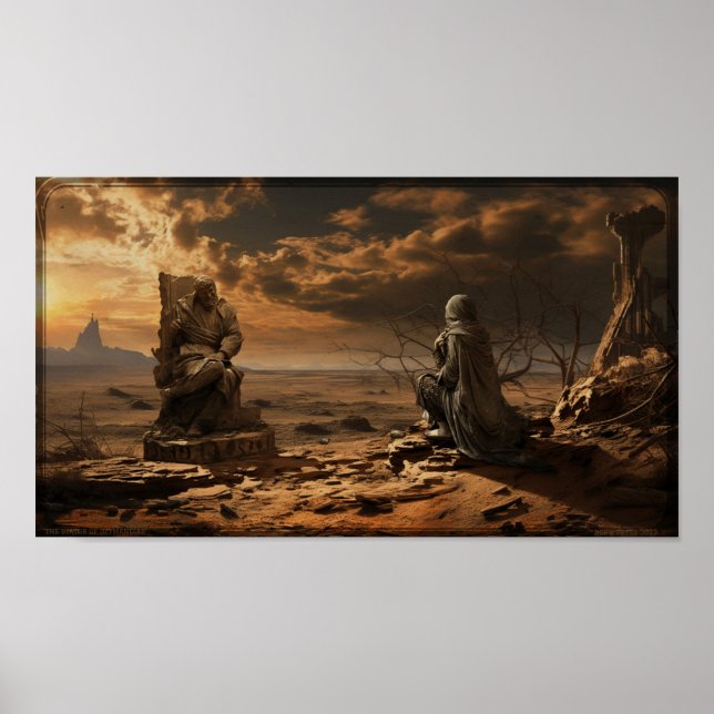 Poster 'La statue d'Ozymandias' (Devant)