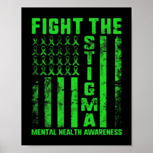 Poster La stigmatisation Sensibilisation à la santé menta
