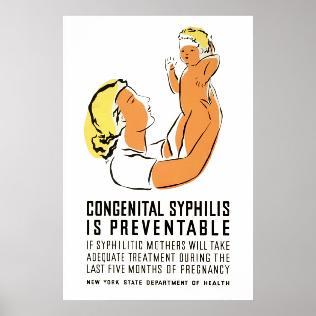 Poster La syphilis congénitale est évitable (Devant)