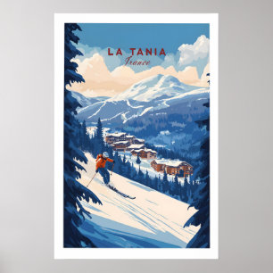 Poster La Tania Ski Print 1