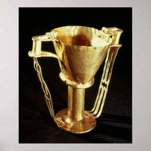 Poster La tasse de Nestor, Mycenae, c.1550-1500 AVANT