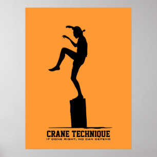 Poster La technique de grue - si faite convenablement,