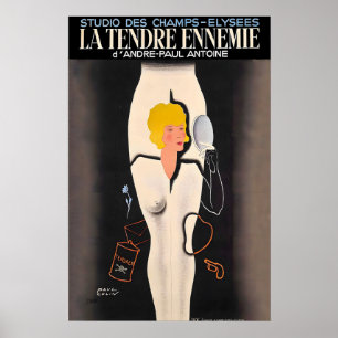 Poster La Tendre Ennemie 1936  Studio des Champs-Elysees
