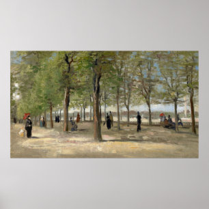 Poster La terrasse de Van Gogh dans le jardin du Luxembou