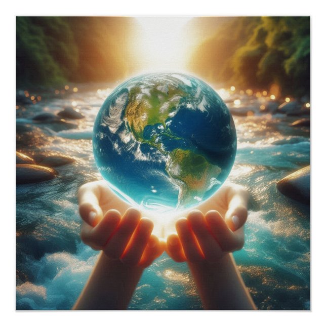 POSTER LA TERRE EST DANS NOS MAINS (Devant)