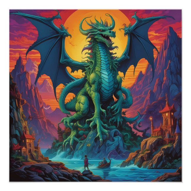 Poster La Terre est le Dragon (Devant)