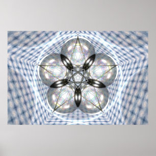 Poster La Terre Et Vénus Par Martineau