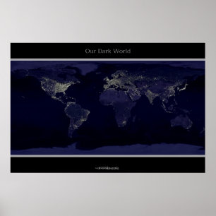 Poster La terre la nuit