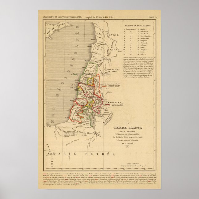 Poster La Terre Sainte sous Salomon (Devant)