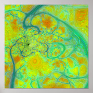 Poster La Terre Verte - Marées Turquoises et Or