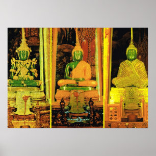 Poster La Thaïlande, Bangkok, Bouddha vert