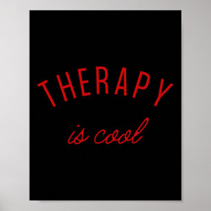 Poster La thérapie est cool, sensibilisation aux problème
