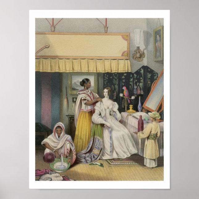 Poster La Toilette de la Jeune Dame, assiette 2 de 'Anglo (Devant)