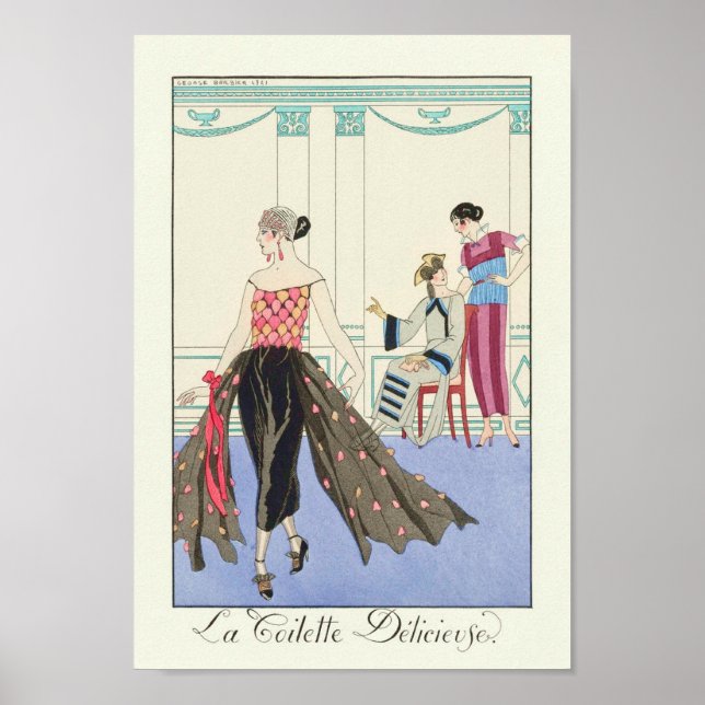 Poster La Toilette Délicieuse (1922) par Barbier (Devant)