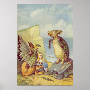 Poster La Tortue Fausse et le Griffin