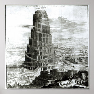 Poster La Tour de Babel, 1679